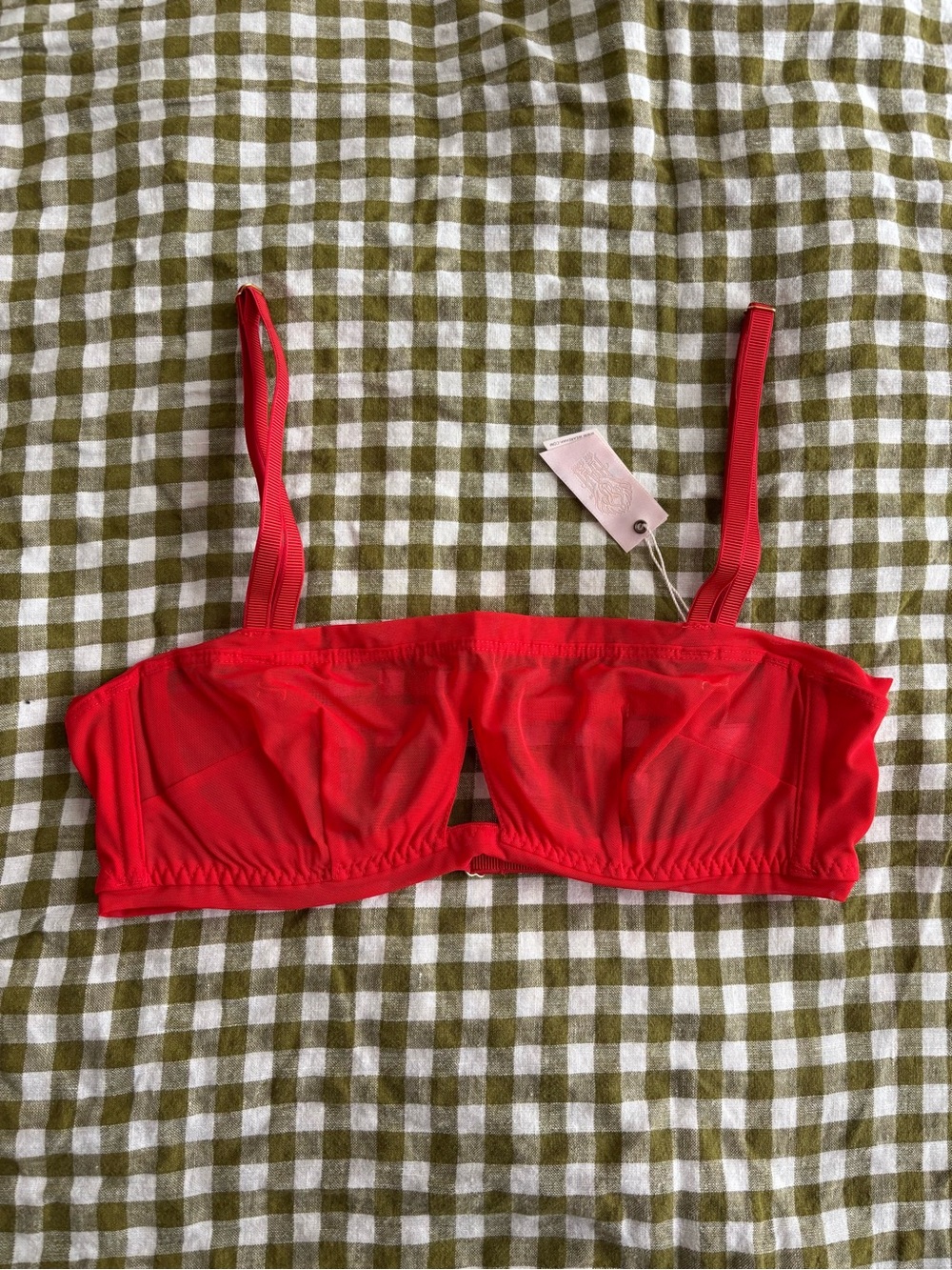 Free People We are HAH Wired Bra in Red Size 30-38B NWT